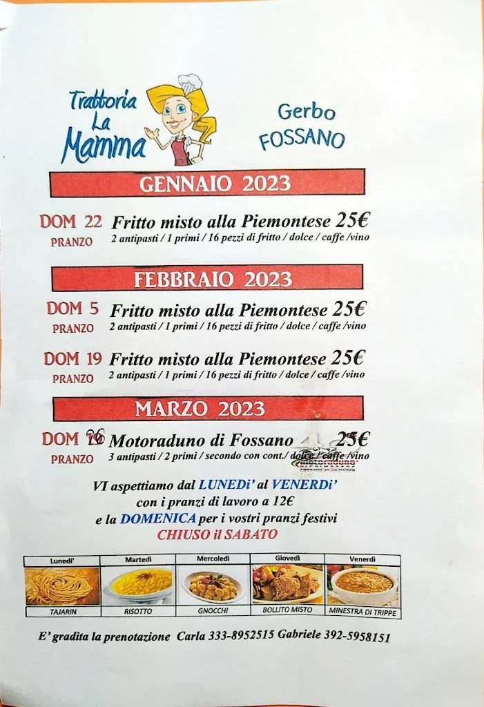 Menu_Trattoria la mamma_Fossano_image_1