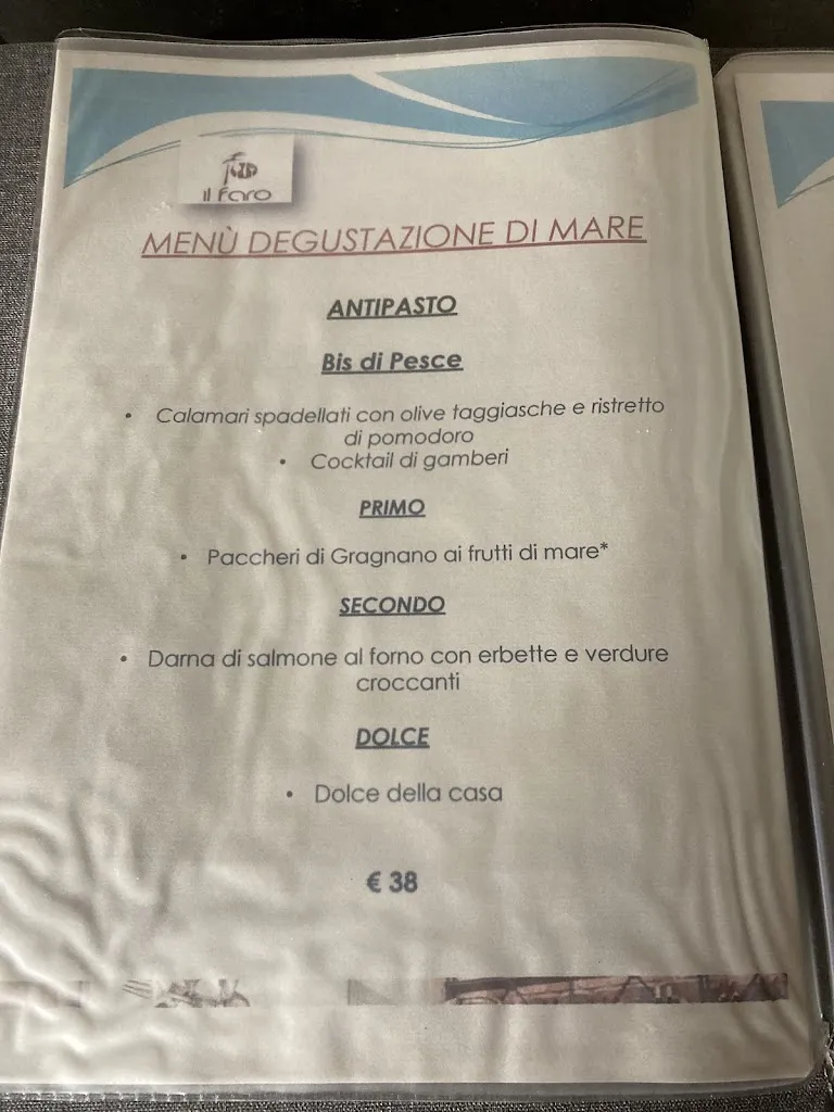 Menu_Ristorante Pizzeria Il Faro_Fossano_image_1