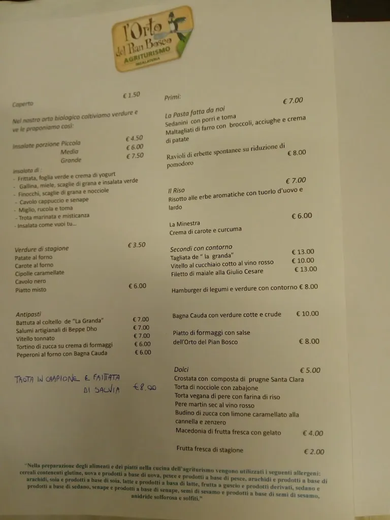 Menu_Agriturismo Ristorante L'orto Del Pian Bosco_Fossano_immagine_4