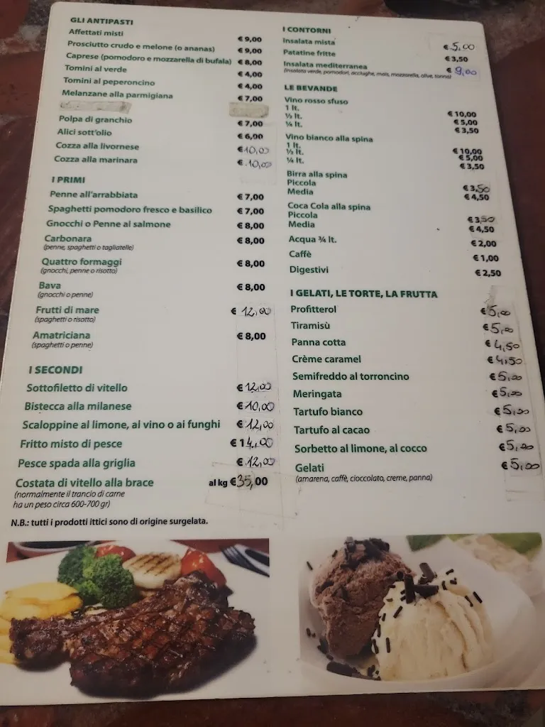 Menu_Pizzeria Ristorante La Lanterna_Fossano_image_1