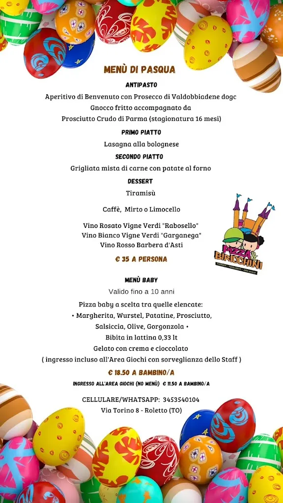 PIZZA&BIRICCHINI restaurant in Frossasco