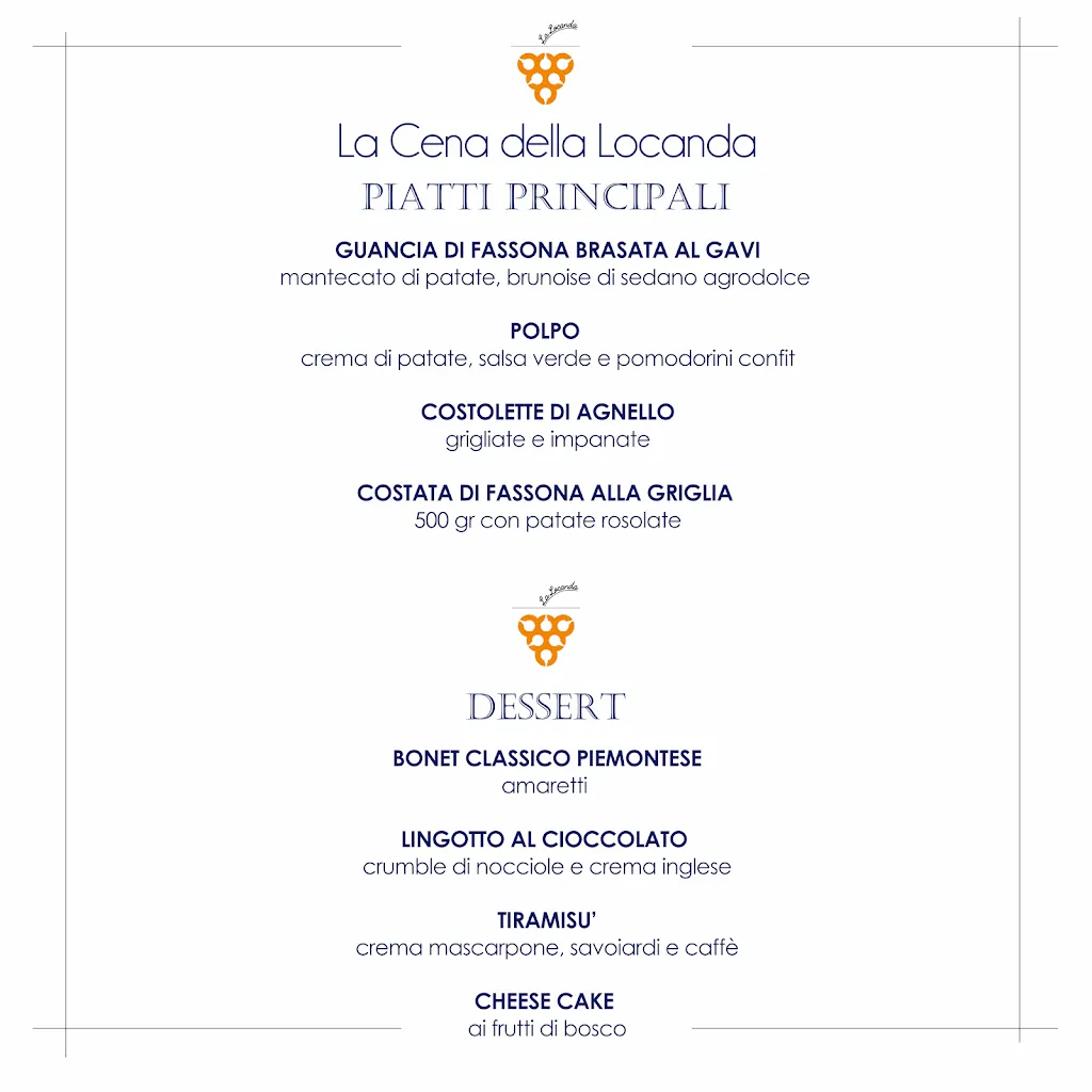 Menu_La Locanda - Ristorante del Golf Colline del Gavi_Francavilla Bisio_image_3