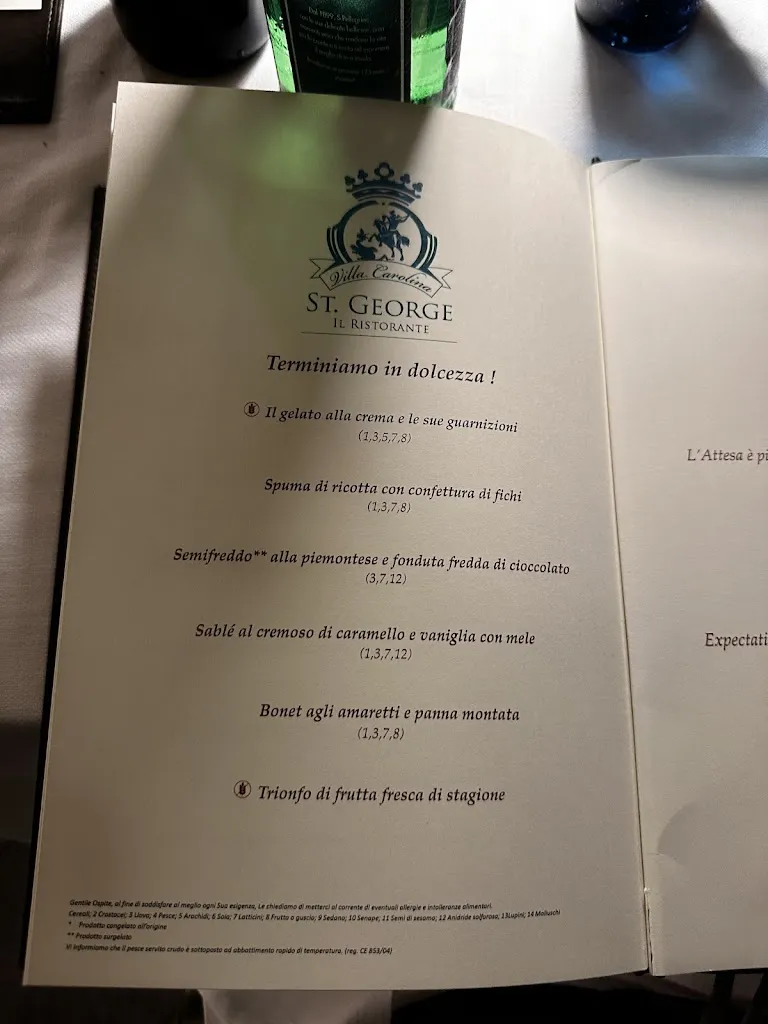 Menu_St. George_Francavilla Bisio_image_1