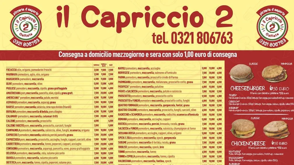 Menu_Pizzeria Il Capriccio 2_Galliate_image_2