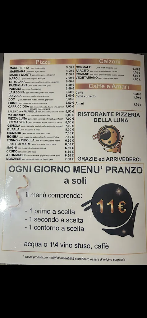 Menu_Ristorante pizzeria della luna Genola_Genola_image_3