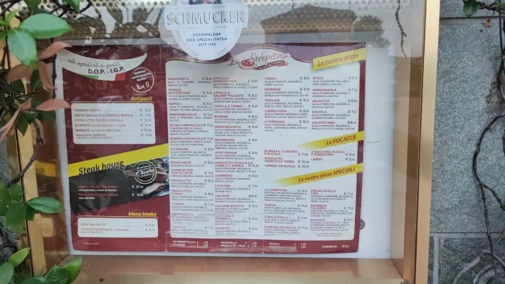 Menu_Pizzeria Ristorante LA STREPITOSA_Gassino Torinese_image_1