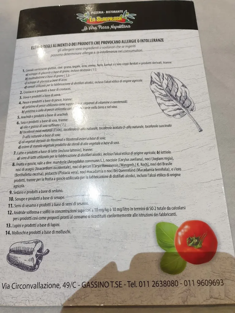 Menu_Pizzeria Ristorante LA STREPITOSA_Gassino Torinese_image_2