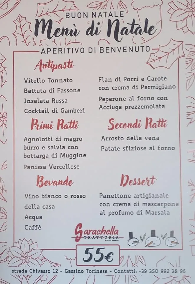 Menu_Trattoria Sarachella_Gassino Torinese_image_1