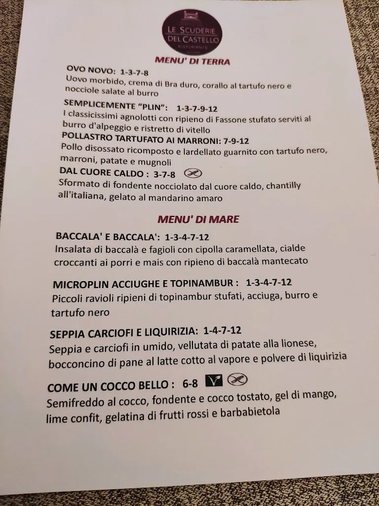 Menu_Le Scuderie del Castello di Govone_Govone_image_1