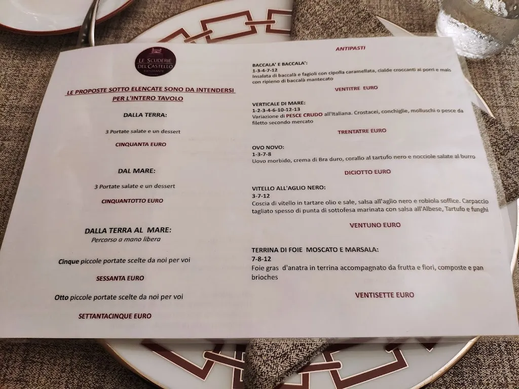 Menu_Le Scuderie del Castello di Govone_Govone_image_4