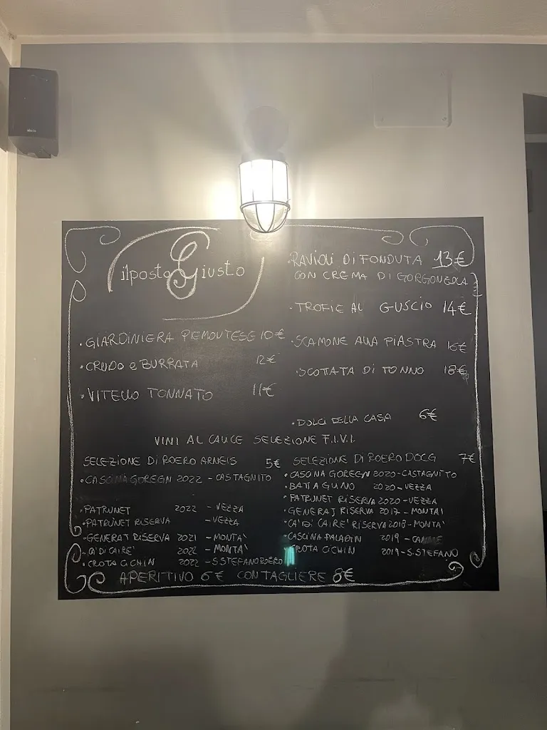 Menu_Il Posto Giusto Bistrot - Vineria nel Roero_Govone_immagine_2