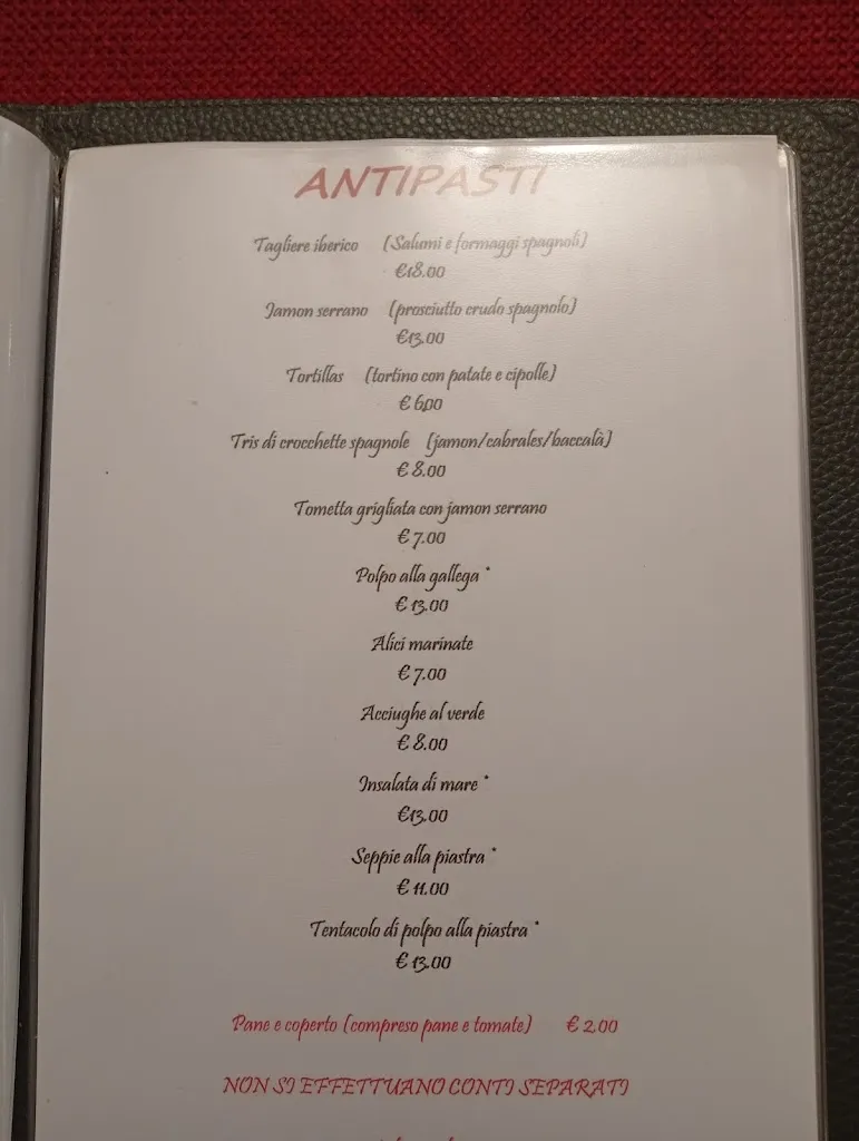Menu_Ristorante Chica Espana _Gravere_image_3