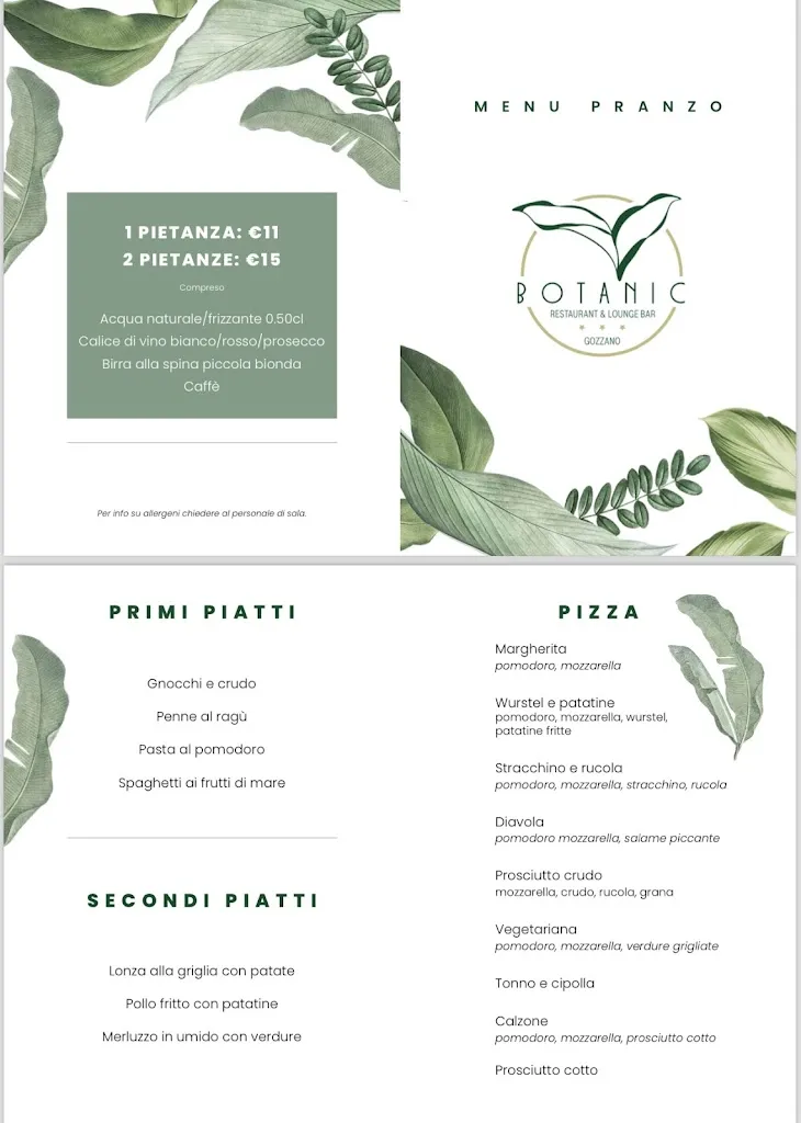 Menu_Botanic Village Gozzano | Ristorante • Pizzeria • Lounge Bar • Calcio • Padel • Eventi_Gozzano_image_1