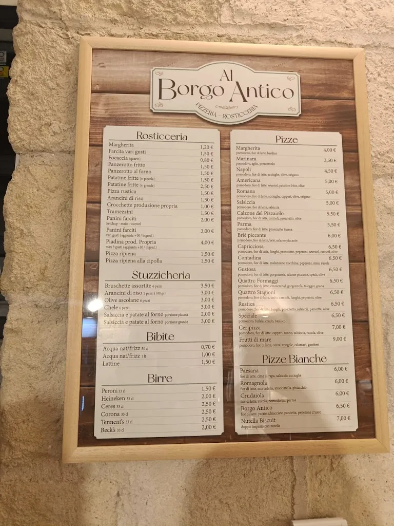 Menu_Al Borgo Antico - Pizzeria & Rosticceria_Cerignola_image_4