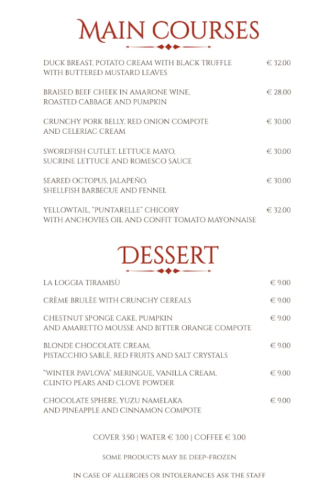 Menu_La Loggia Bistro_La Loggia_image_1