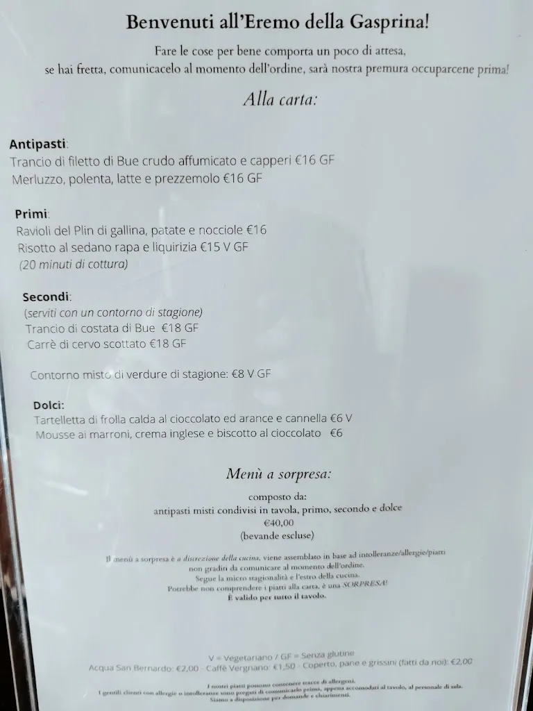 Menu_L'Eremo della Gasprina - Osteria con camere_La Morra_image_1