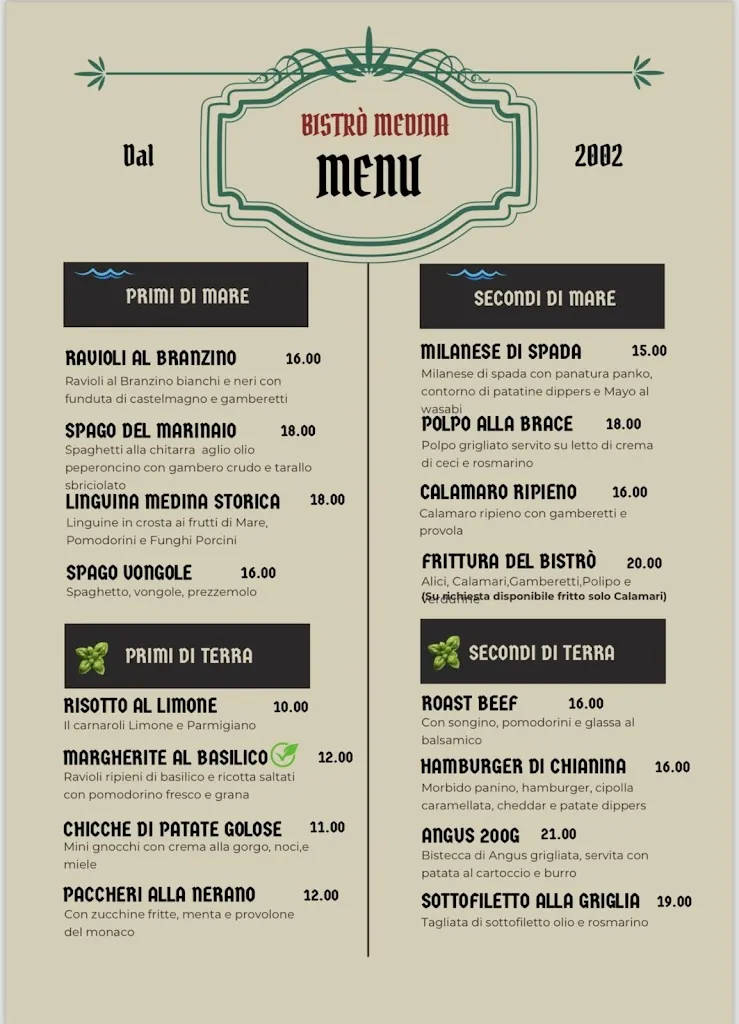 Menu_Bistrò Medina - Pizzeria Ristorante_Leini_image_2