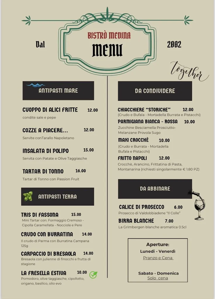 Menu_Bistrò Medina - Pizzeria Ristorante_Leini_image_3