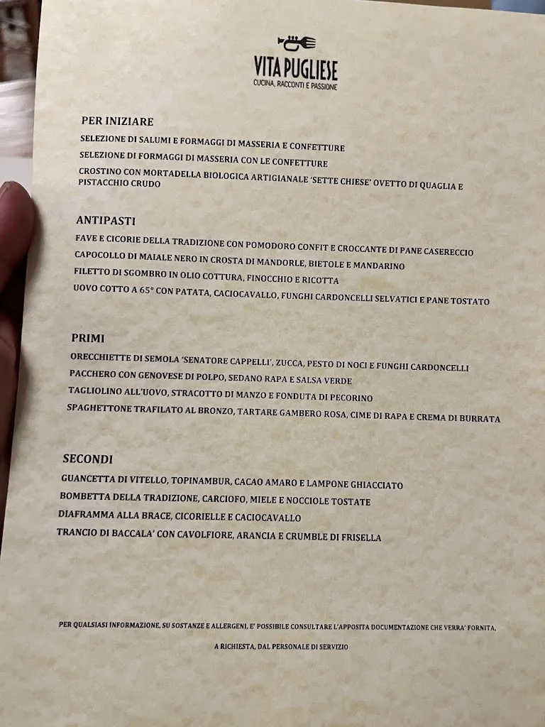 Menu_Vita Pugliese · Ristorante_Conversano_image_2