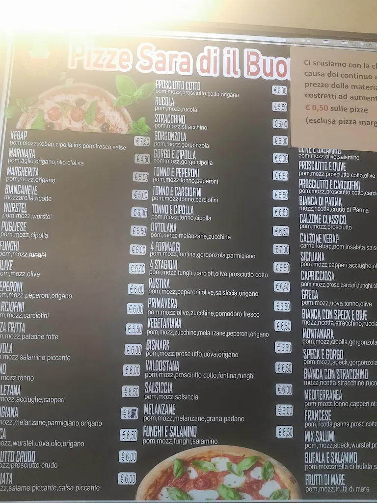 Menu_Pizza kebab sara il buon gusto_Livorno Ferraris_image_1