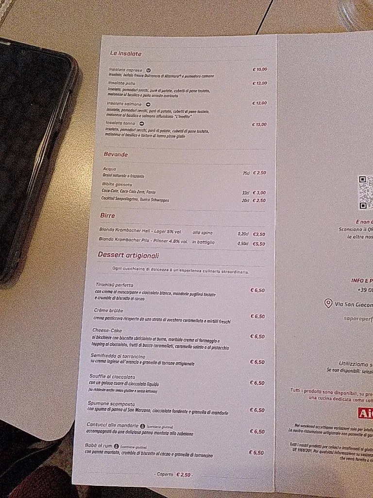 Menu_Sapore Perfetto_Conversano_image_1