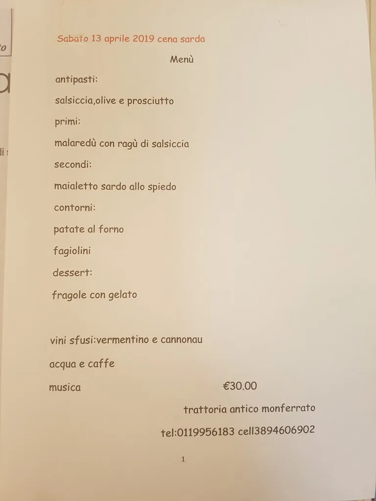 Menu_Trattoria Antico Monferrato_Lombardore_image_1
