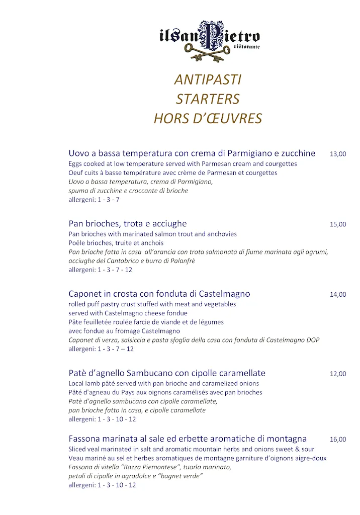Menu_Ristorante Il San Pietro_Limone Piemonte_image_1