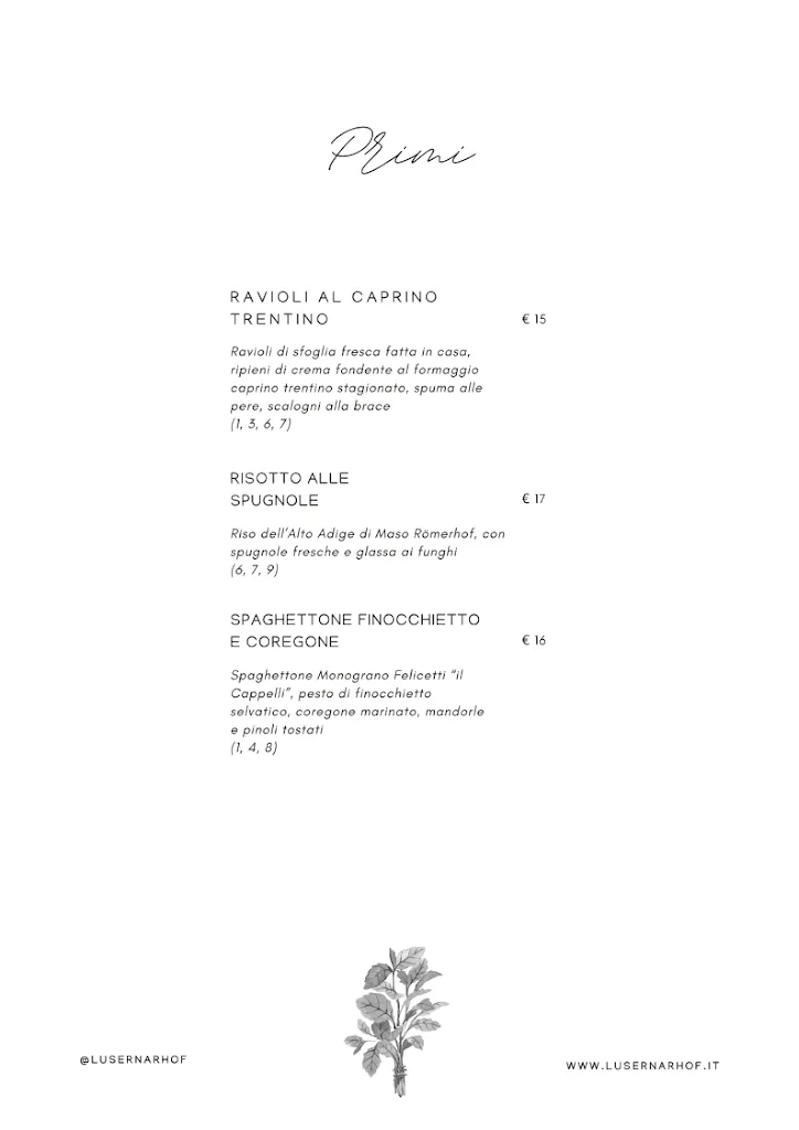 Menu_Ristorante Lusernarhof - cucina di montagna_Luserna_image_4