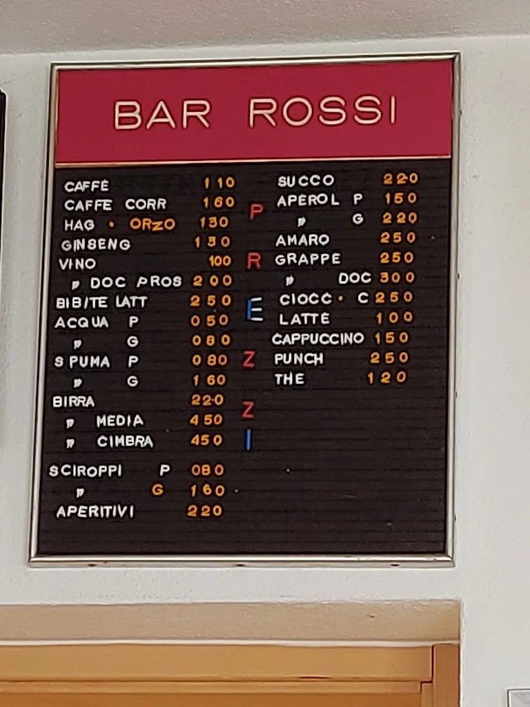 Menü_Bar Ristorante Rossi - Platzbirt_Luserna_Bild_1