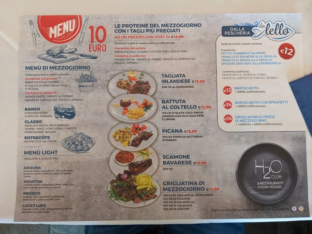 Menu_H2O Restaurant Steak House_Marano Ticino_image_1