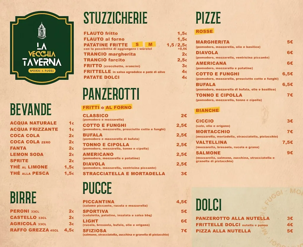 Menü_La Vecchia Taverna Mordi & Fuggi_Conversano_Bild_1
