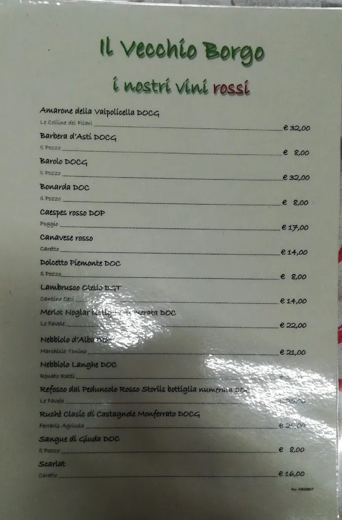 Menu_Bar Ristorante Il Vecchio Borgo_Mezzenile_image_4