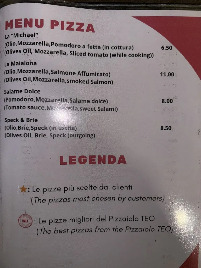 Menu_Ristorante pizzeria 