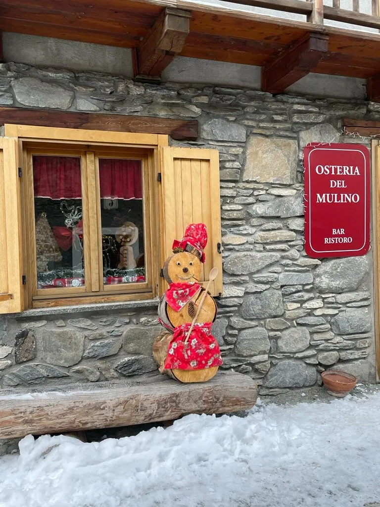 Osteria del Mulino restaurant in Moncenisio