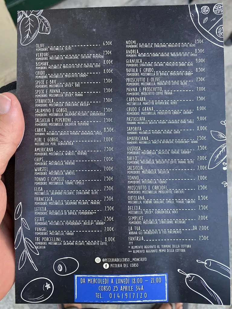 Menu_Pizzeria del Corso_Moncalvo_image_1