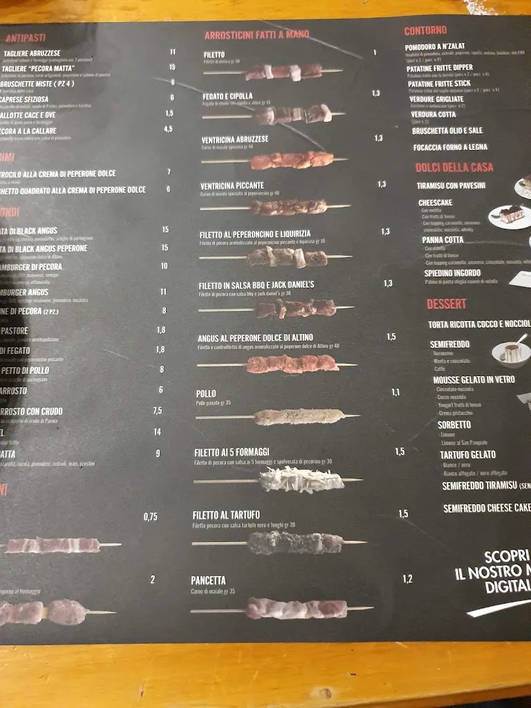 Menu_Pecora Matta, Arrosticini d'Abruzzo_Casoli_image_4