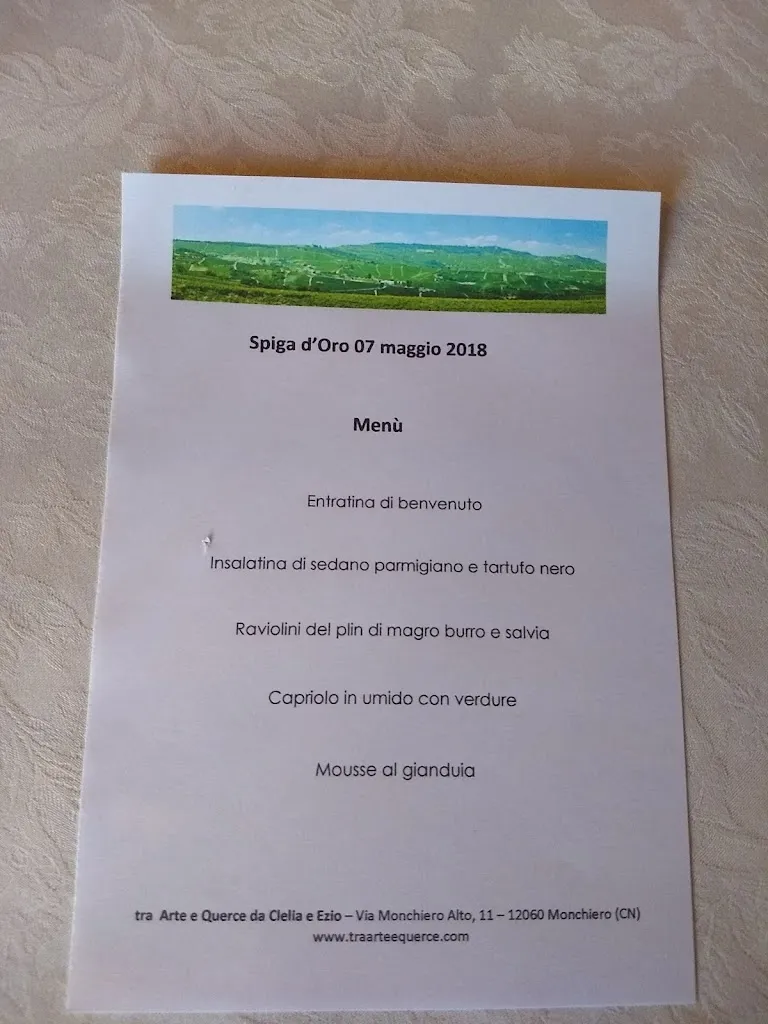 Menu_Tra Arte e Querce - Guest House _Monchiero Borgonuovo_immagine_1