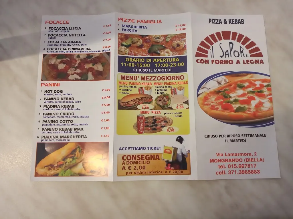 Menu_Il Sapore - Pizza & Kebab_Mongrando_image_3