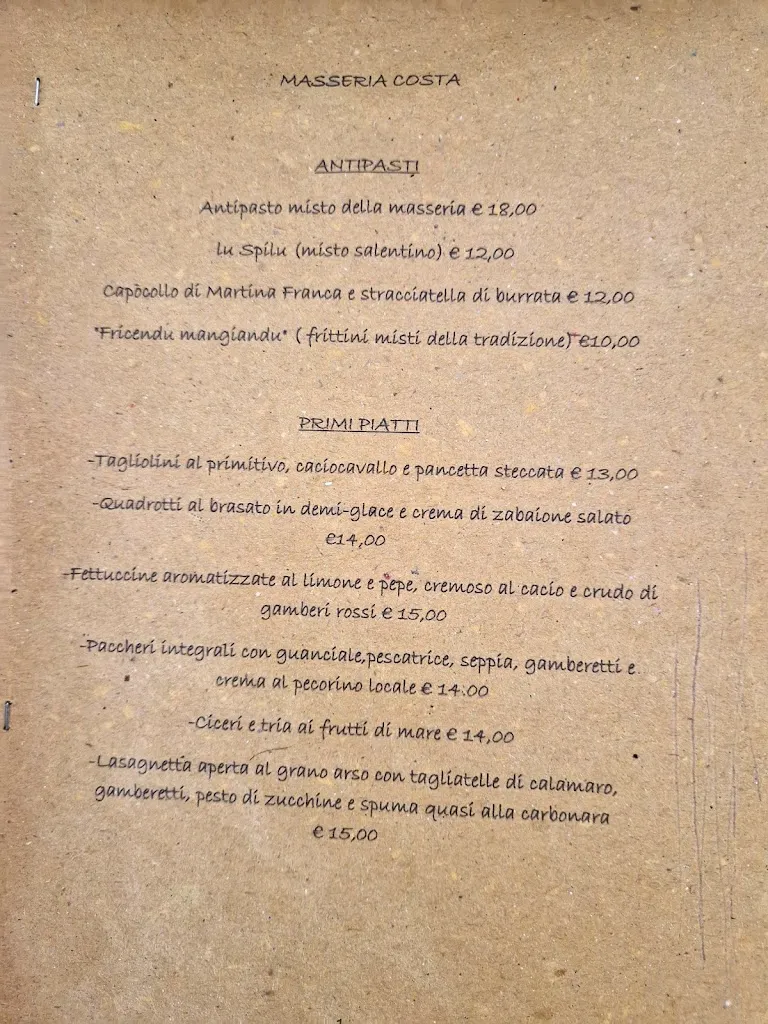 Menu_Masseria Costa_Corigliano d'Otranto_image_3