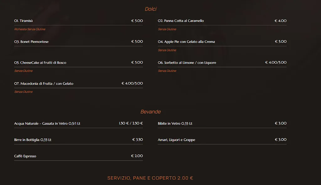 Menu_Locanda Dos Amigos | Ristorante Moncalieri_Moncalieri_immagine_1