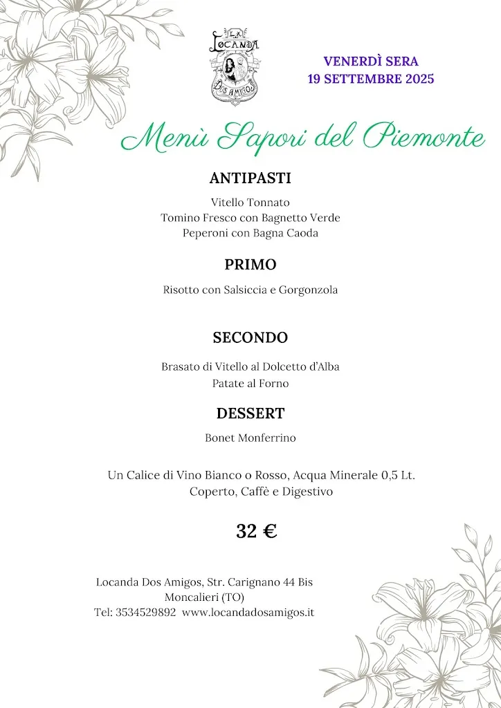Menu_Locanda Dos Amigos | Ristorante Moncalieri_Moncalieri_immagine_3