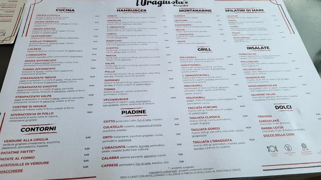 Menu_L'Oragiusta Moncalieri Bar Hamburgeria Tabaccheria_Moncalieri_image_2
