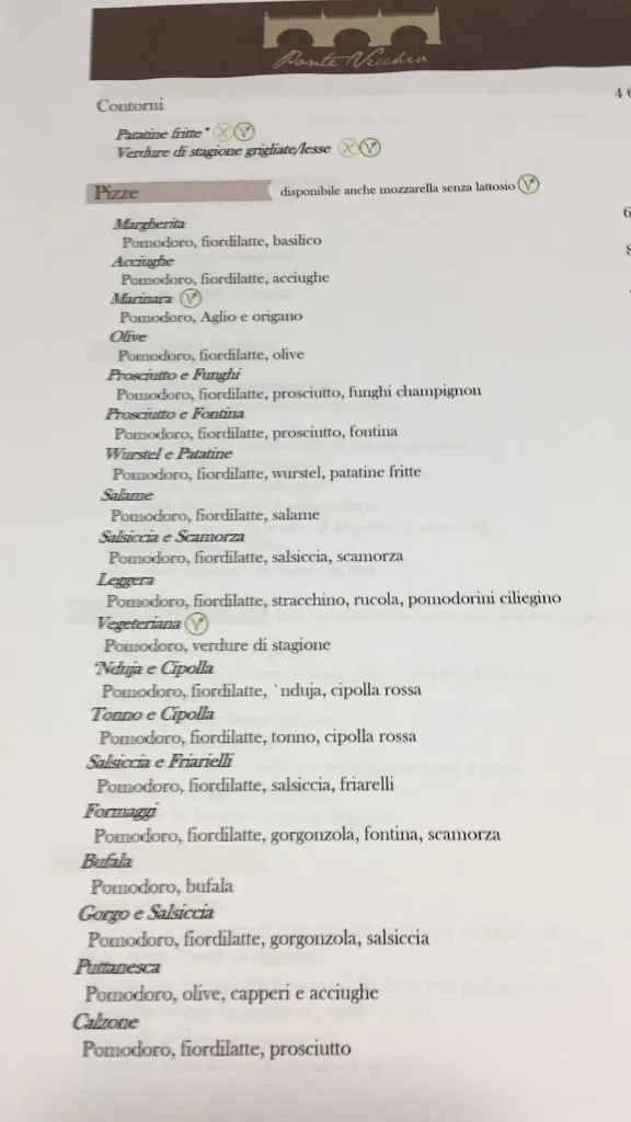 Menü_Ristorante Ponte vecchio_Moncalieri_Bild_1