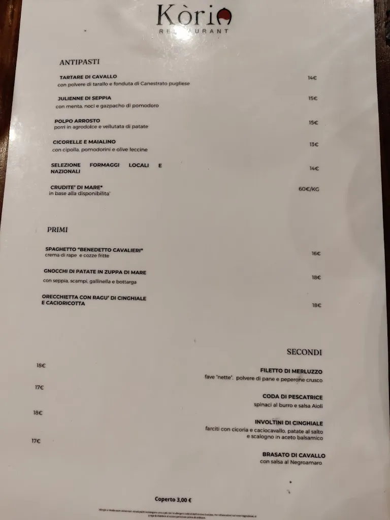 Menu_Kòria Restaurant_Corigliano d'Otranto_image_2