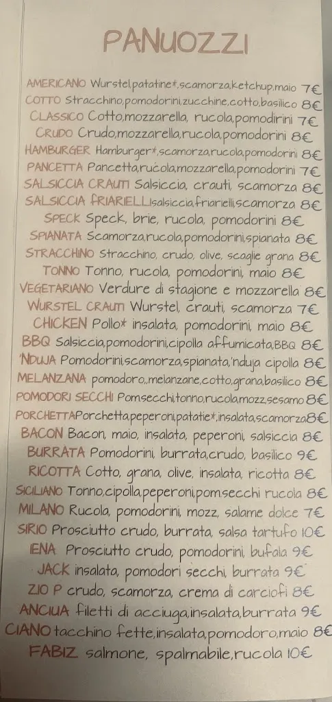 Menu_Panuozzeria Pizzeria Friggitoria Da Pino_Montanaro_immagine_3
