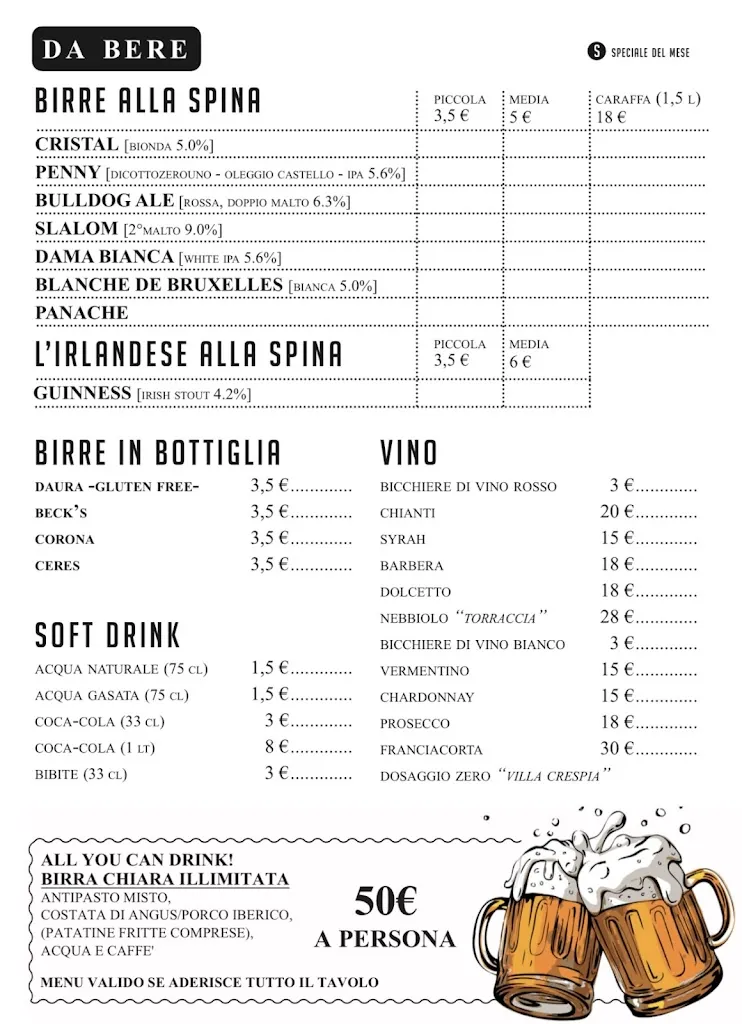 Menu_Molly Malone's_Nebbiuno_image_1