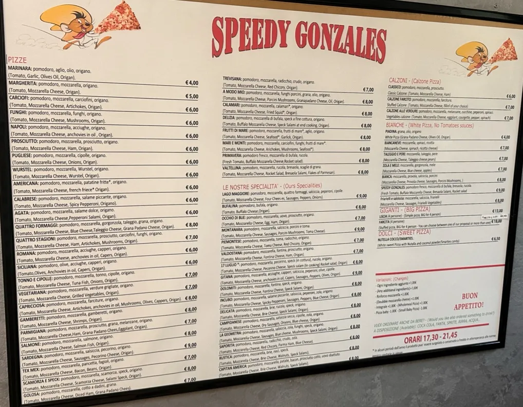 Lionel CV_Speedy Gonzales_Oleggio Castello_review