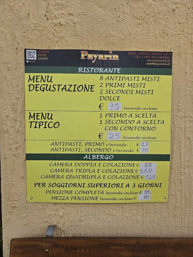 Menu_Albergo Ristorante Payarin_Ormea_image_1