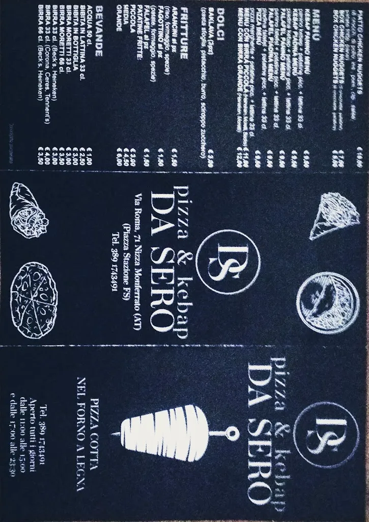 Menu_Da Sero Pizza & Kebab_Nizza Monferrato_image_1