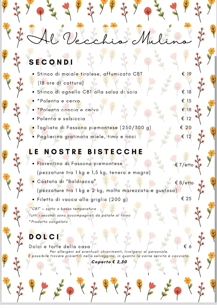 Menu_Ristorante al Vecchio Mulino 